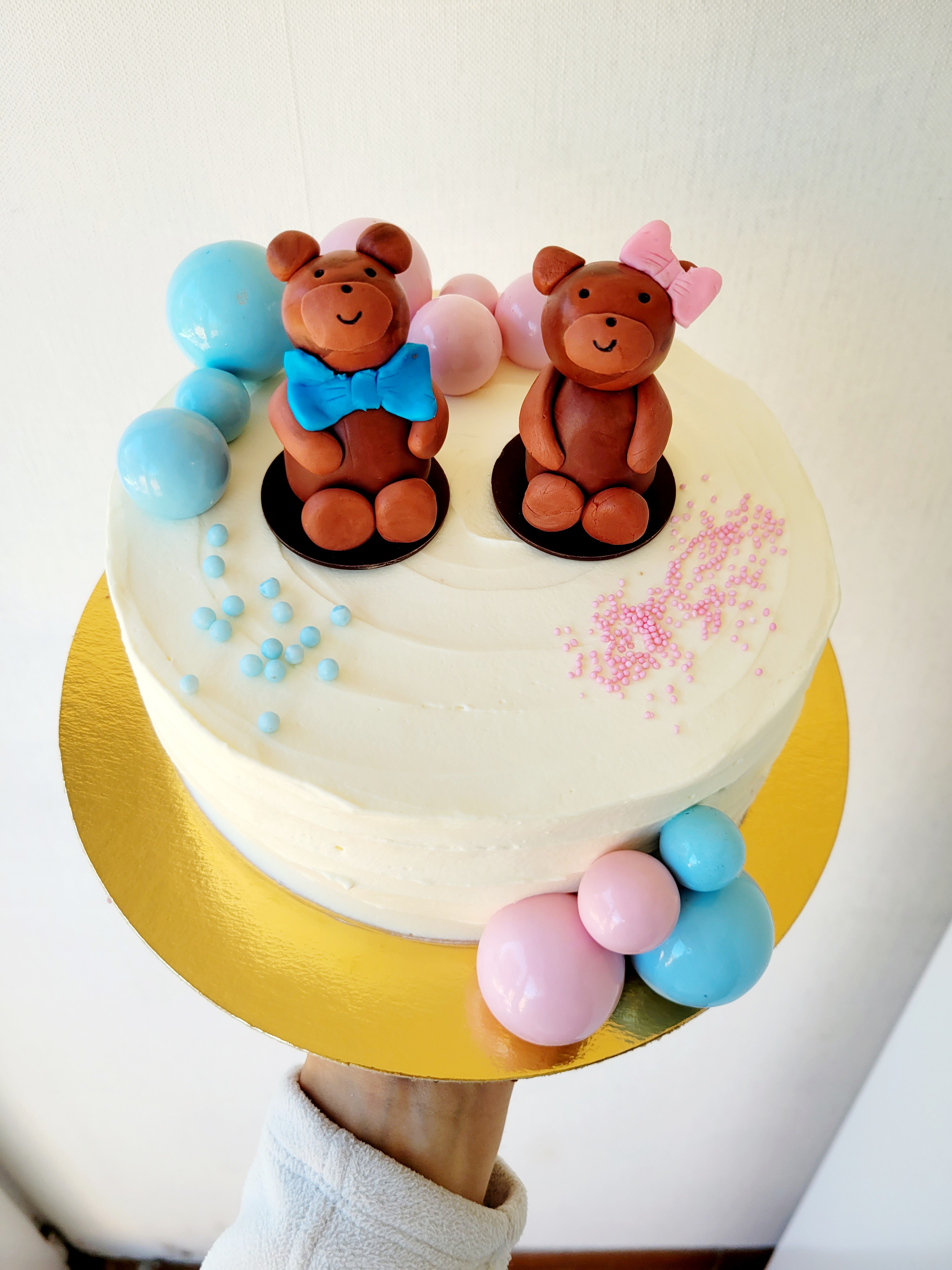 Gâteau gender reveal