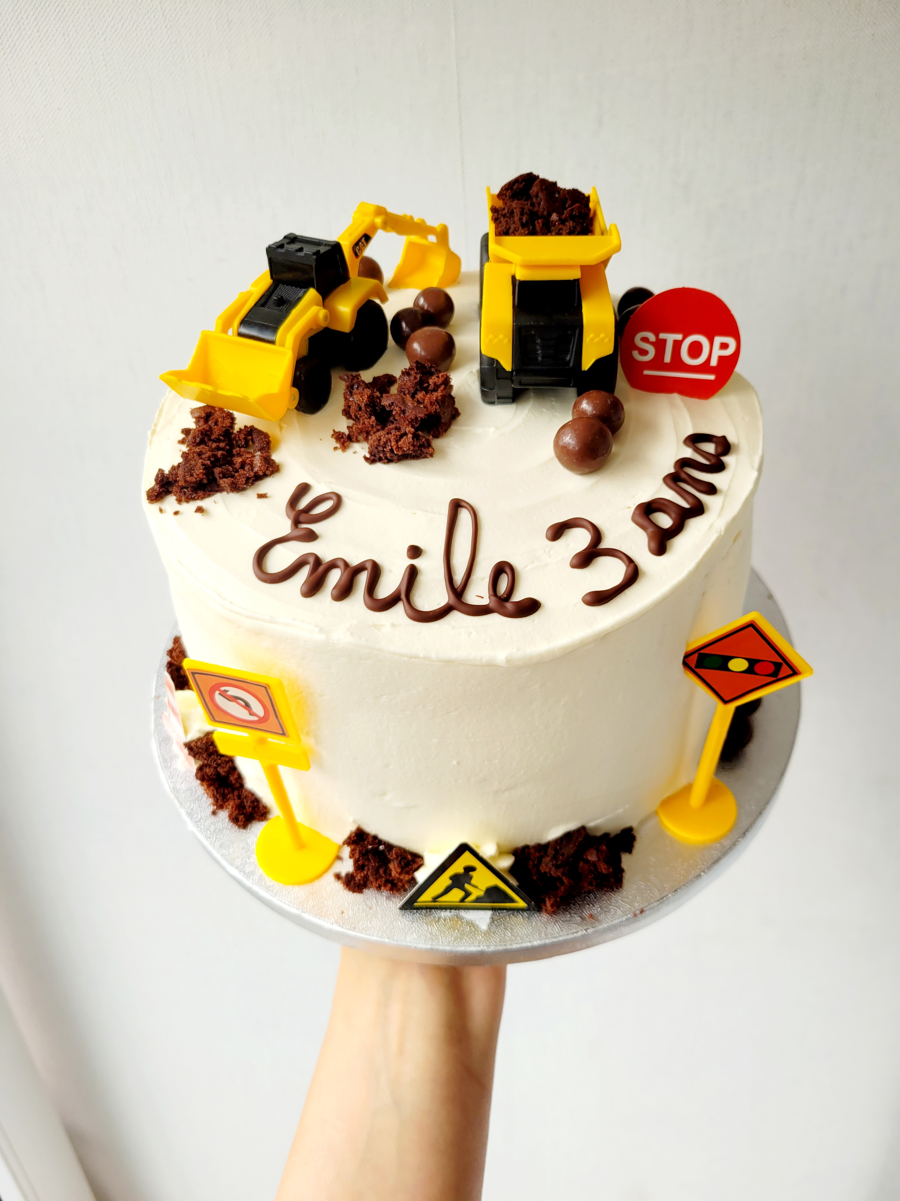 Gâteau camion chantier