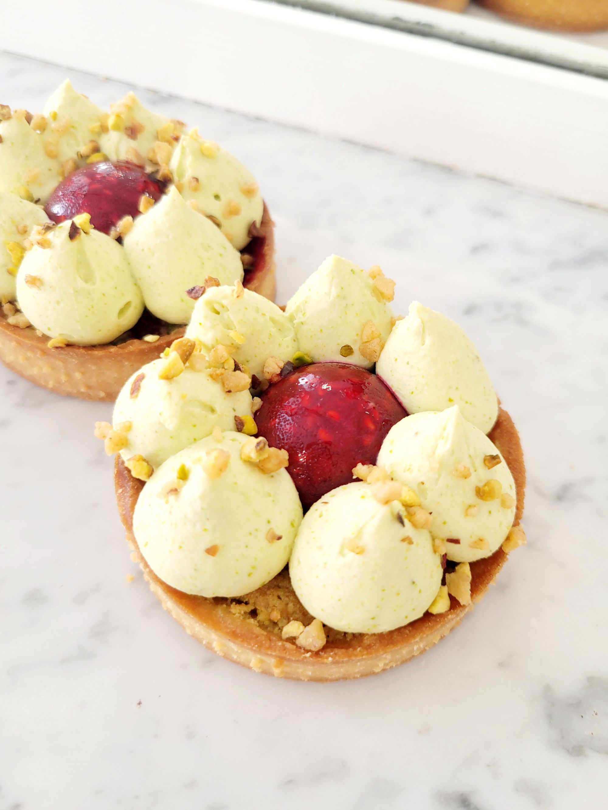 Tartelette pistache framboise